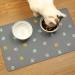Solday Waterproof Pet Food Mat for Dogs & Cats - Non-Slip Silicone Bowl Pad (50 x 30 cm Light Gray) - Buy Online on GoSupps.com