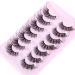 JIMIRE Cat Eye Lashes Faux Mink Fluffy Lashes Fox Eye Eyelashes 16MM Volume Fake Lashes Natural Look like Lash Extension 5D Wispy Lashes 7 Pairs Pack - Buy Online on GoSupps.com