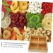 PRETYZOOM Snack Candy Serving Handle Case Fruit Divided with -Compartment Home Food Hollow Wooden Appetizer 25X6.5cm As Shown 2 - Buy Online on GoSupps.com