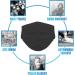 50 PCS Black Disposable Face Masks - 3-Ply Filter Earloop Mouth Cover for Comfortable Protection - Buy Online on GoSupps.com