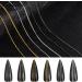 NICENEEDED 12 Strips Metal Nail Art Chains Black Silver White Nail Jewelry Chains Alloy Nail Chains Punk Nail Charms Nail Ornaments Nail Jewels Nail Art Studs for Manicure Decoration - Buy Online on GoSupps.com