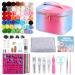185 Pcs Needle Felting Kit  Needle Felting Tools and Supplies with 50 Colors Felt Wool  Wool Felt Tools with Felt Molds Storage Box for DIY Craft Animal Felting Supplies Home Decoration Birthday Gift Wool Felt Storage Ba...
