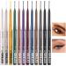  Duroecsain Eyeliner pens gel pencils with smudger tips 12 waterproof eyebrow colors | Long-lasting professional gel pens cosmetic makeup set - Buy Online on GoSupps.com