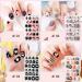 Kalolary 96PCS Kids False Nail Kit - Pre-glue Full Cover Dot Heart Pattern Short Nails with Nail Glue Sticker - Cute Gift for Little Girls - Buy Online on GoSupps.com