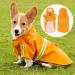 Waterproof Hundring Coat for Dogs - Adjustable Lightweight Mackintosh with Hood & Reflective Stripes | Small Medium & Large | Perfect for Outdoor Walks - Orange - Buy Online on GoSupps.com