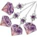 Mookaitedecor Amethyst Resin Crystal Point Pendulum for Healing and Divination - Buy Online on GoSupps.com