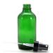 Vivaplex 6 Pack Green Glass Bottles with Black Fine Mist Sprayer - 4 oz Ideal for DIY & Travel - Eco-Friendly Packaging - Buy Online on GoSupps.com