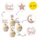 36 PCS Baby Shower Girl Cupcake Toppers with Moon Glitter Star It's a Girl Sweet Baby Gender Reveal Cupcake Picks Baby Shower Kids Girls Birthday Party Cake Decorations Supplies Rose Gold A Girl Rose Gold - Buy Online on GoSupps.com