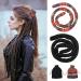 Nizirioo 2 Piece Spiral Hair Elastics Hair Accessories Ponytail Holder Folding Dreadlock for Ponytail Hair Tie Dreadlocks Hair Ties for Women Men