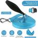 X Xben 15m Dog Leash - Robust Tow Line with Lockable Carabiner Reflective Running Training Line for Small & Medium Dogs Light Blue - Buy Online on GoSupps.com