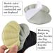 TSHAOUN Heel Cushion Pads - 6 Pairs, Prevent Grind Feet, Self-Adhesive Inserts for Women Men - Black Gray Beige - Buy Online on GoSupps.com