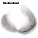 8g Reusable Fake Beard Mustache - Grey Simulation Film for Halloween Party Supplies - Buy Online on GoSupps.com