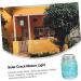 1 PC Mason Tube Lights Garden Lights Decorative Out Door Decor Greenery Decor Solar Lid Light Lights Hanging Mason Jar Outdoor Light Glass Night Lamp Crack LED Lamp Adornment Lamp (Green 12.6X8.5CM) - Buy Online on GoSupps.com