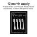 Brightline 86750 Replacement Brush Heads for 86700 Sonic Toothbrush - 4 Count, Compatible with Adjustable Intensity - Pack of 1 - Buy Online on GoSupps.com
