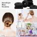 6-Piece Hair Bun Maker Set - Ring Style Donut Bun Shaper & Hair Accessories with Bobby Pins, Elastic Bands, and Ponytail Tools for Women, Girls, Kids - Black - Buy Online on GoSupps.com
