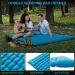 AIRELAX Double Camping Sleeping Pad with Built-In Pillow - Ultralight Inflatable Mat for 2 Persons - Lake Blue Double (75.2 x 54.3 x 3.54) - Buy Online on GoSupps.com