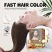 HerbishH Hair Dye Shampoo with Argan Hair Mask - Travel Size Light Brown (320g) | Ammonia-Free Long-Lasting Color Quick Results - 10 Pieces + 1 Pack - Buy Online on GoSupps.com