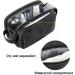 Toiletry Bag for Men BAGSMART Travel Toiletry Organizer Dopp Kit Water-Resistant Shaving Bag for Toiletries Accessories Black Canvas Black Canvas -Medium - Buy Online on GoSupps.com