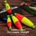 THKFISH Fishing Bobbers EVA Foam Floats Weighted Bobbers for Fishing Floats for Crappie Red/Yellow Snap-On Spring Fishing Buoy 5PCS /10pcs 3" B style - Buy Online on GoSupps.com