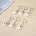 20pcs Cute White & Silver Keyring Keychain Tooth Gifts | International Shipping Available - Buy Online on GoSupps.com