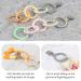 Kalovin Silicone Teether Rings - Clip-on Sensory Teething Links | BPA-Free Food Grade Teething Ring for Babies - Color 1 - Buy Online on GoSupps.com
