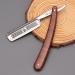 Gold Monkey-777 Straight Razor for Men - Stainless Steel Manual Shaving Razor with Natural Wood Handle | Vintage Barber Shaving Experience - Buy Online on GoSupps.com