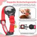 Airtag Cat Neck Band - Waterproof Reflective Collar for Kittens & Small Dogs | Safety Clasp & Elastic Adjustable (Red S 23-33cm) - Buy Online on GoSupps.com