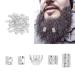 300 Pieces Silver Beard Beads - Lightweight Comfortable & Durable for Stylish Grooming - Buy Online on GoSupps.com