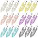 18 Pcs Rhinestone No Bend Hair Clips - Hair Barrettes for Women - Flat Diamond Clips for Styling, Makeup, and Face Washing - Buy Online on GoSupps.com
