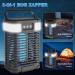 Solar Bug Zapper Outdoor Waterproof Portable Pest Control Electric Mosquito Zapper Killer with Panel Sensor Rechargeable Insect Trap Fly Zapper for Home Patio Backyard Camping Black - Buy Online on GoSupps.com