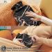 Oarencol Hot Water Bottle 2L with Black Rose Gold Marble Cover - Pain Relief & Comfort - Buy Online on GoSupps.com