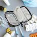 Fustylead Travel Pill Organizer Case - Zipper Purse with Removable Weekly Pill Box for Vitamins & Supplements (Pigs) - Perfect for International Shipping - Buy Online on GoSupps.com