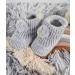 Royal Icon Newborn Baby Booties | Pom Pom Bootees for 0-3 Months | Adorable and Stylish | Ideal for Indoor and Outdoor Use | Grey | RI408 - Buy Online on GoSupps.com