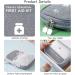 Topjowga Waterproof Medication Bag - 2PC Large Capacity First Aid Set for Home Travel & Office | Portable Emergency Storage in Red - Buy Online on GoSupps.com