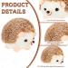 101 Piece Hedgehog Pin Cushion Set - Furry Straight Pins & Butterfly Sewing Pins - DIY Crafts & Jewelry Decor - Brown - Buy Online on GoSupps.com