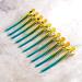 Vellen Hair Clips 10 Pack - Professional Styling Metall Hair Clips - Yellow/Aqua Ombre Design - Buy Online on GoSupps.com