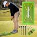 Golf Training Mat for Swing Detection Batting, Golf Swing Path Practice Mat , Analysis Swing Path and Correct Hitting Posture Golf Practice Mat, Easy Mounting Golf Swing Trace Mat