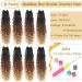 Goddess Box Braids Crochet Hair 14 Inch 8 Packs Ombre Pre Looped Boho Bohemian Style - Buy Online on GoSupps.com