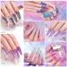 Wakaniya Dip Powder Nail Kit - 20 Colors Glitter Starter Kit for Beginners | Nail Dipping Powder Set with Activator, Top Coat, Base | Professional DIY Nail Art - Buy Online on GoSupps.com