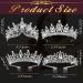 4 Pack Queen Crowns: Crystal Rhinestone Tiara Headbands for Women and Girls - Perfect for Pageants, Birthdays, Wedding, Cosplay - Silver Tiara Comb Set - Buy Online on GoSupps.com