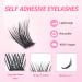 Fluffy Eyelash Clusters - No Glue Self-Adhesive Press on Lashes | Waterproof Extensions Kit for Natural Look - Shop Internationally - Buy Online on GoSupps.com