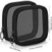 Weewooday 4-Pack Small Mesh Makeup Bags with Zipper - Mini Portable Toiletry Pouch Set for Daily Essentials - Black 4.52x4.52x0.78 Inch - Buy Online on GoSupps.com