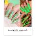 BURANO Poly Extension Gel Nail Kit - 6 Colors Builder Set for DIY Nail Art - Green Poly Nail Gel Kit for Beginners & Professionals - Buy Online on GoSupps.com