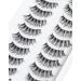 10 Pairs D-M07 14mm Mink Full Volume False Lashes | Natural Cat Eye Lashes with Lifting Effect - Buy Online on GoSupps.com