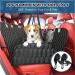 5-in-1 Dog Car Seat Cover for Back Seat | Waterproof & Scratchproof Car Hammock for Dogs | Nonslip & Mesh Window Car Pet Seat Protector with Belt | Fits Cars, Trucks, SUVs | Black 53x59 - Buy Online on GoSupps.com