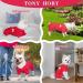 Tony Hoby Dog Shirts for Small & Medium Dogs | Soft Breathable Dog T-Shirt Suit with Stripes - Red (M) - Buy Online on GoSupps.com