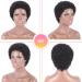 Kalyss 100% Human Hair Short Black Afro Kinky Curly Wig for Women - Lightweight & Natural-Looking - Buy Online on GoSupps.com