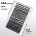 204PCS DIY Cluster Eyelashes - D Curl Individual Extensions | Reusable Volume Lashes for Home Use (DM27+DM28) - Buy Online on GoSupps.com