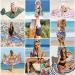 Sandproof Microfiber Beach Towel Blanket - Quick Dry Compact Outdoor Camping Travel Swim Mat - Blue Tie Dye 60x32 - Personalized Gift for Adults - Buy Online on GoSupps.com