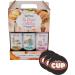Jordan's Syrups Sugar Free Ice Cream Collection Trio Gift Box 12.7 Ounce Bottles with By The Cup Coasters